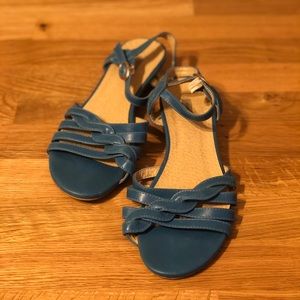 Kimchi Blue Mini Wedge Sandal with Wooden Heel - 7